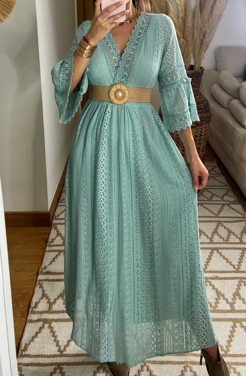 Lace Maxi Bohemian Dress