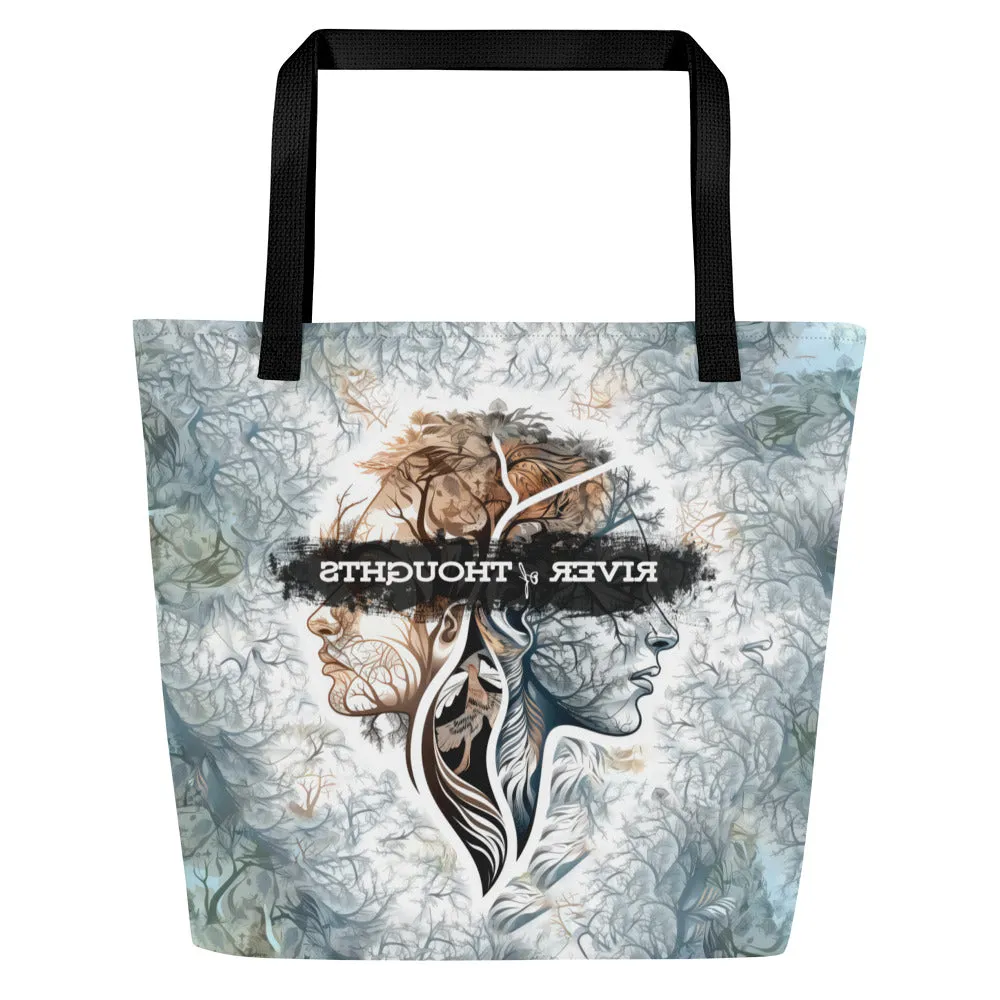 Large Tote Bag River of Thoughts