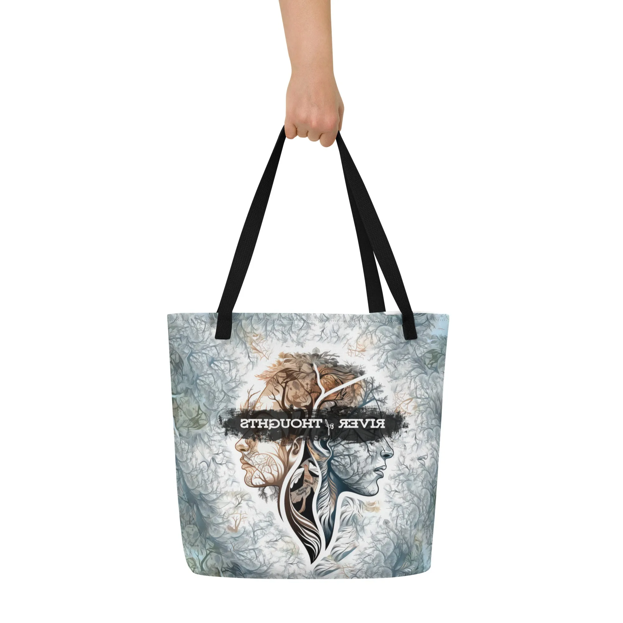 Large Tote Bag River of Thoughts