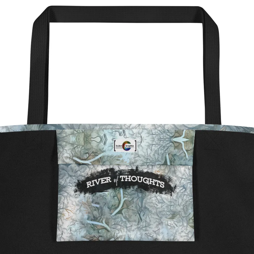Large Tote Bag River of Thoughts
