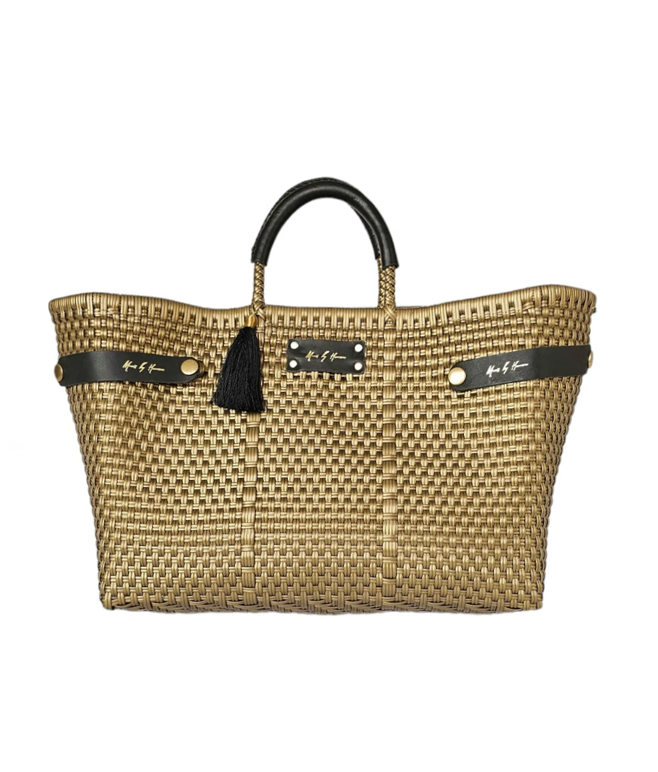Less Pollution Convertible Handbag- 24K Gold Black