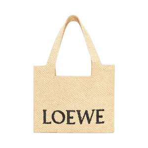 Loewe Font Medium Tote Bag, Natural
