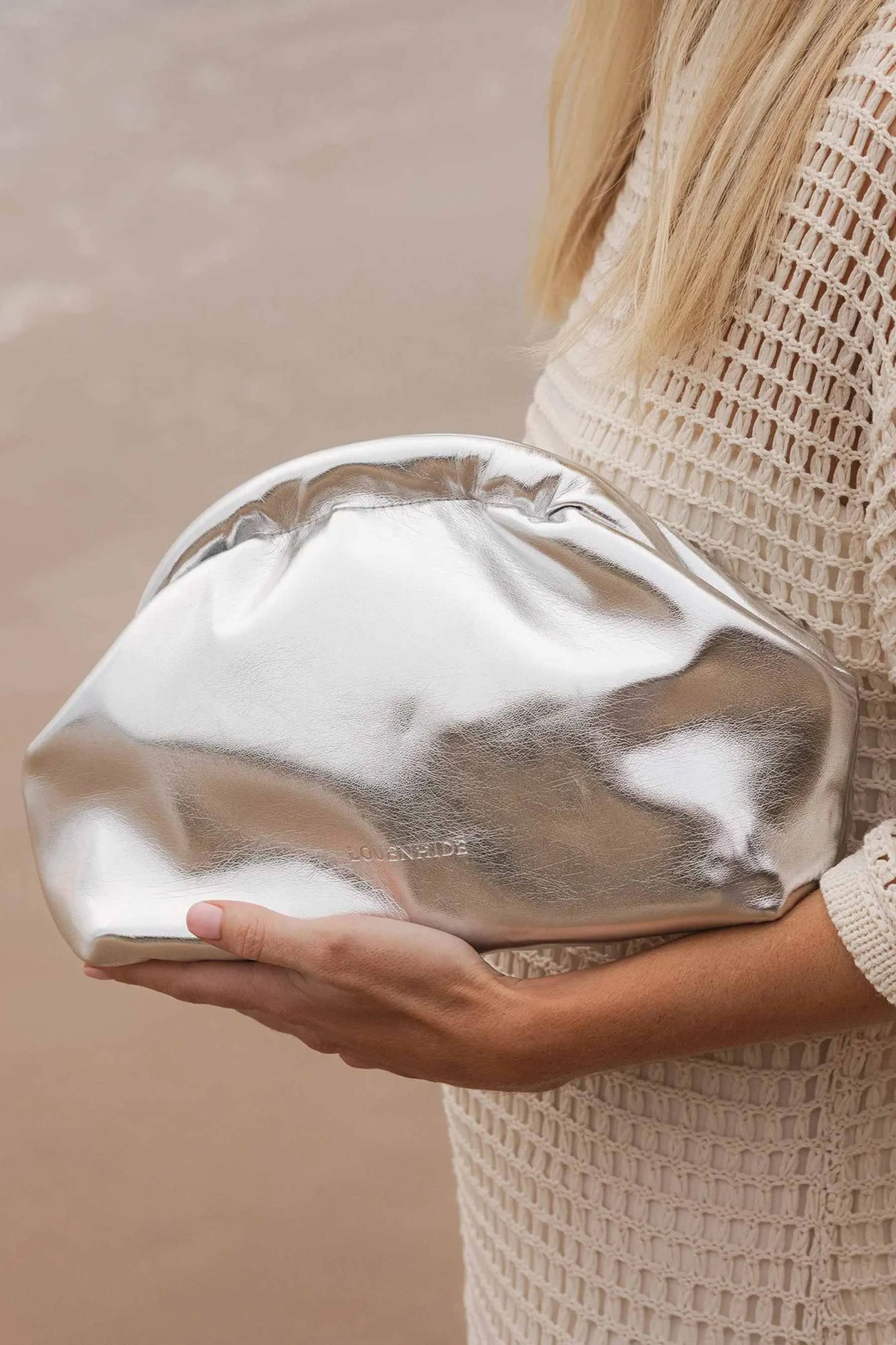 Lotus Clutch | Silver