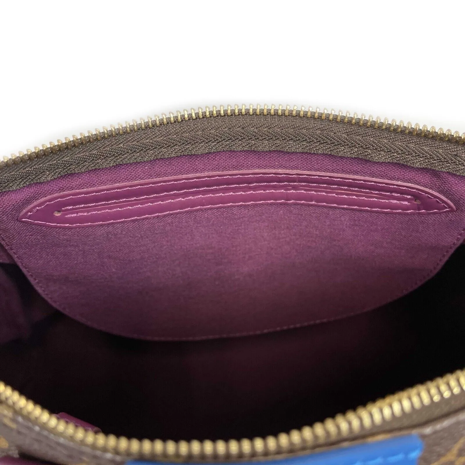 Louis Vuitton - LV - Speedy Totem 30 Brown Monogram - Violet Top Handle Bag