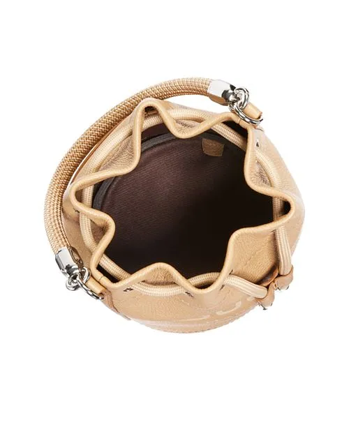 MARC JACOBS Leather Bucket Bag, Tan/Beige
