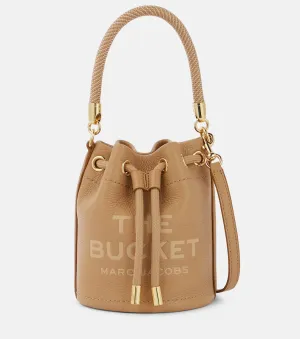Marc Jacobs mini faux leather bucket bag, brown