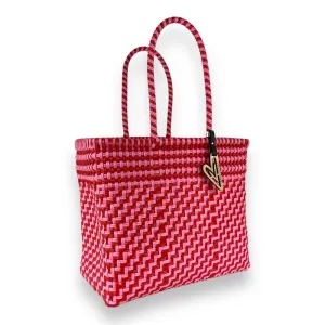 Maria Victoria | Tote Small | Valentines Day Gift | Stairs Pink and Red Collection