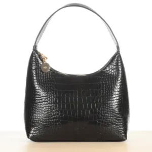 Marlo Bag (Black Croc)