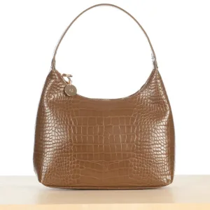 Marlo Bag (Chestnut Croc)