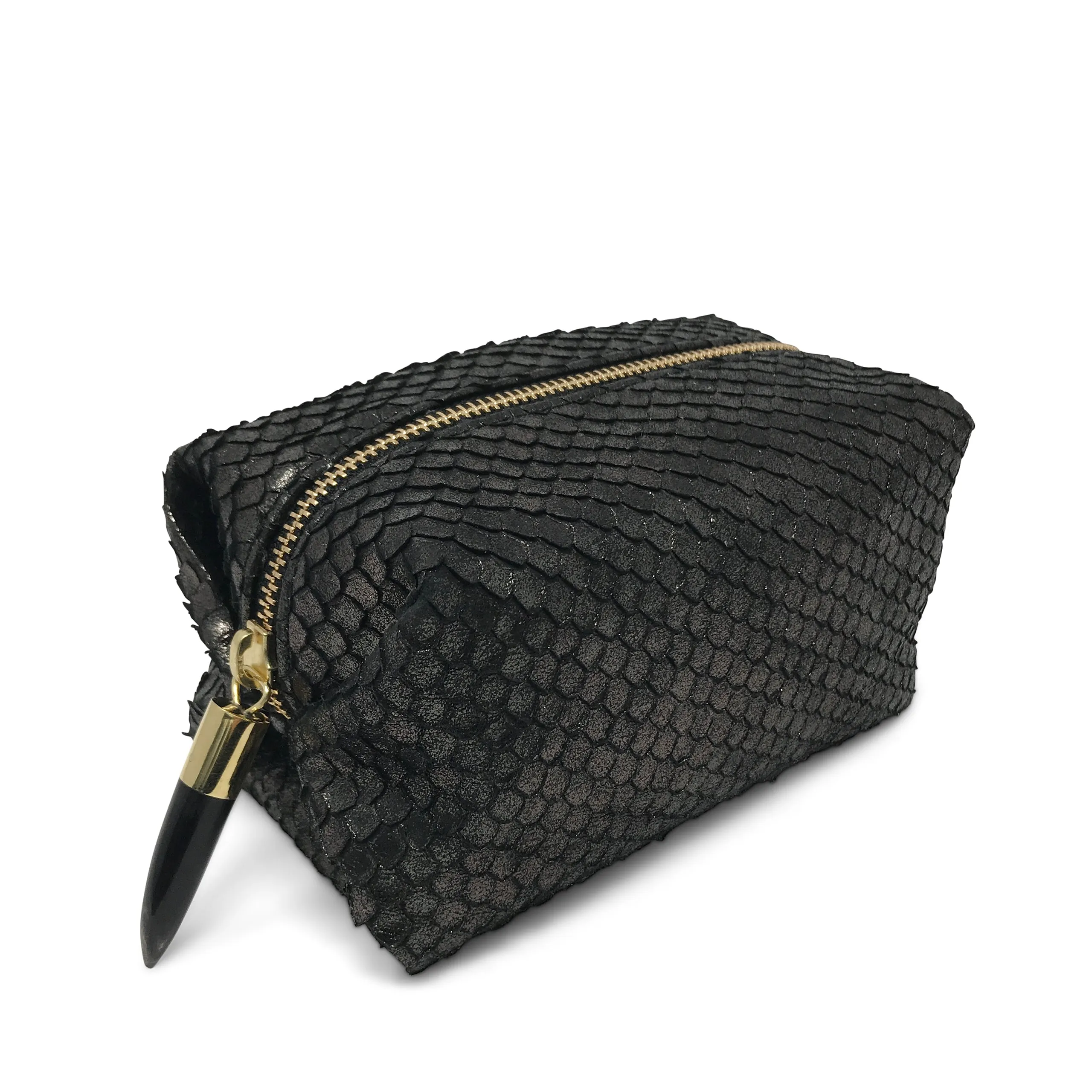 Metallic Cobra Bronze Cosmetic Case