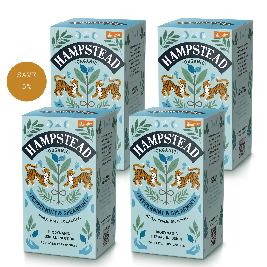 Organic Peppermint & Spearmint Tea Bags