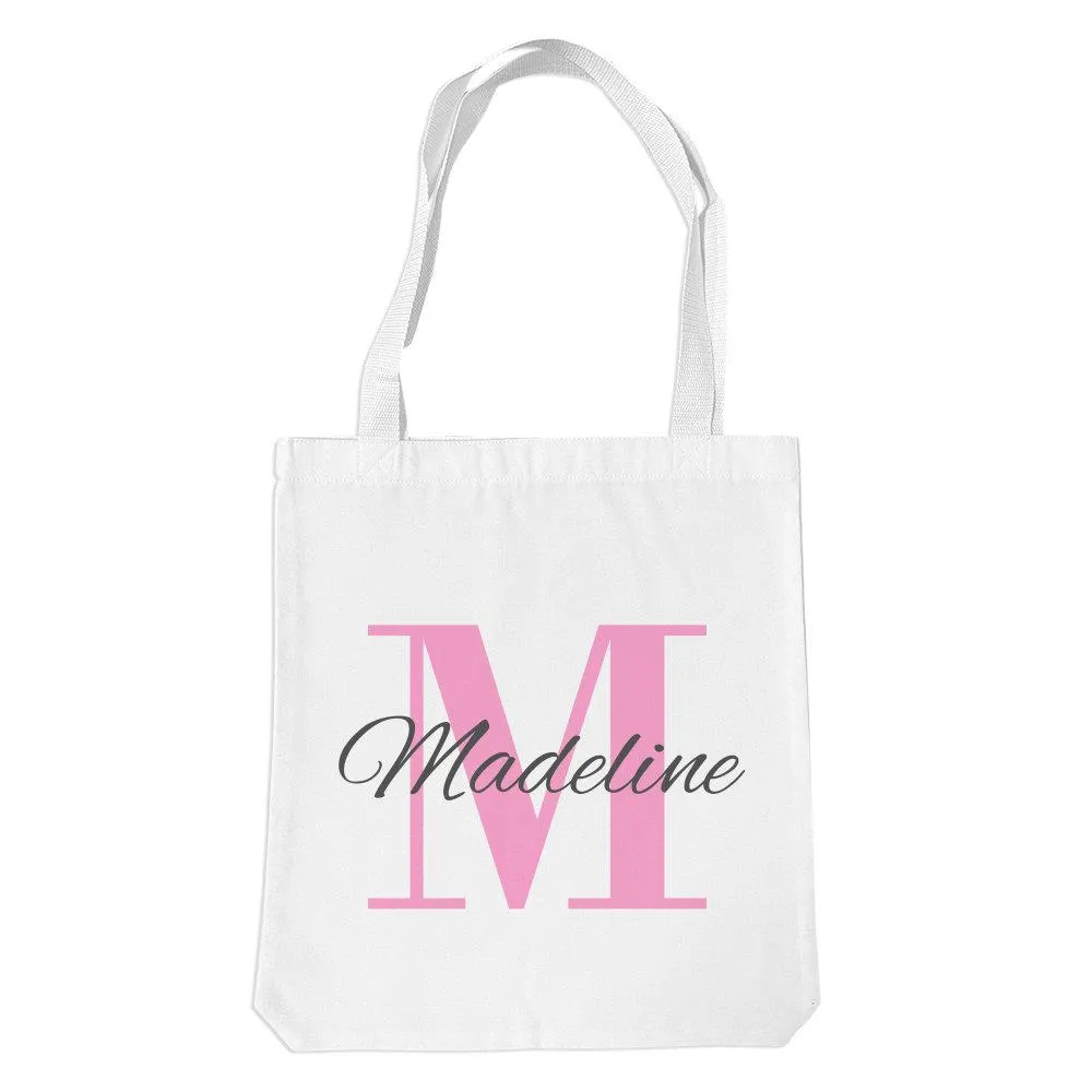 Pink Monogram Premium Tote Bag (Temporarily Out of Stock)