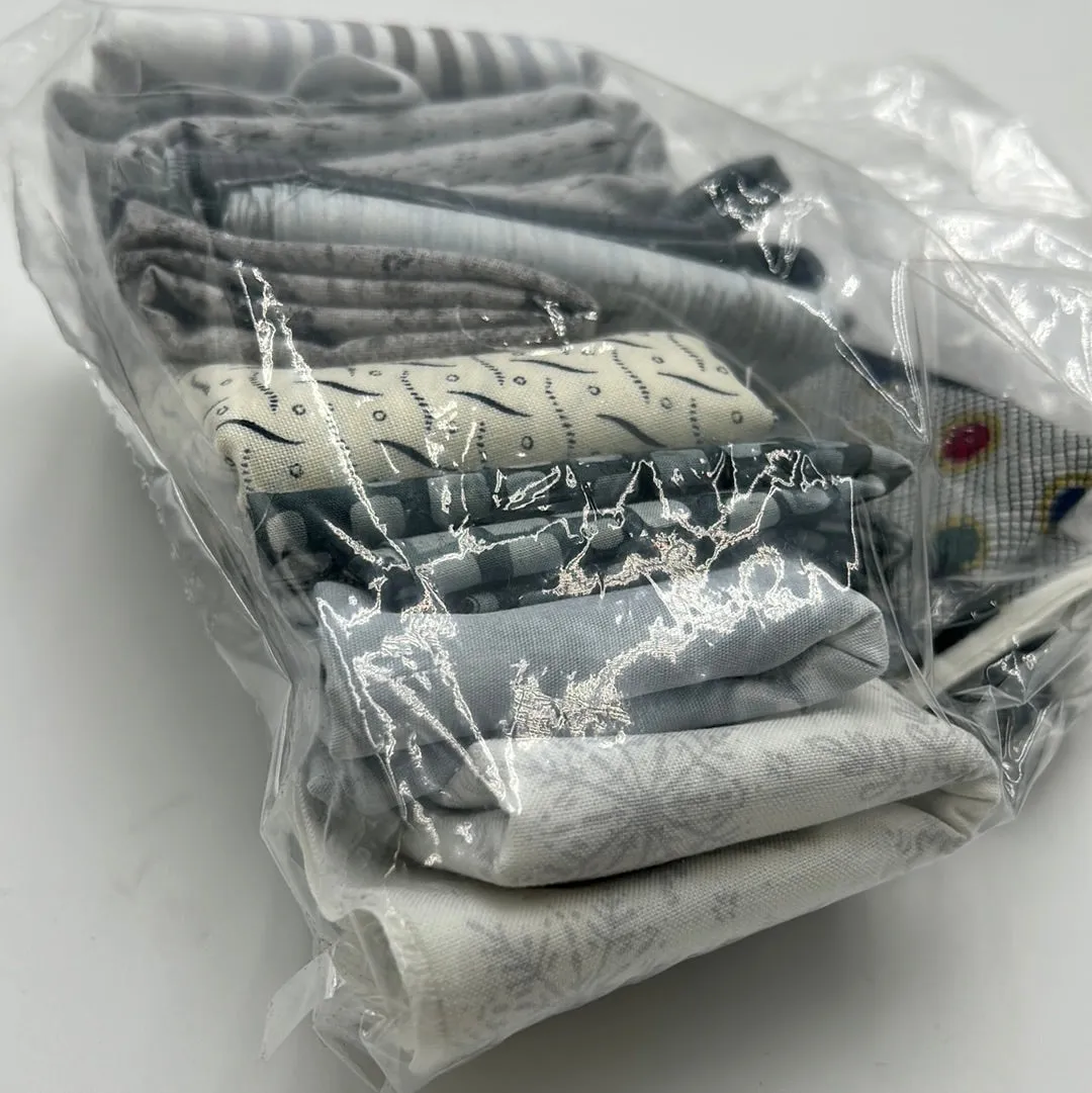 Quilting Scrap Bags, Browns & Blacks (WQC1753:1757, WQC1821:1826)
