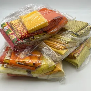 Quilting Scrap Bags, Shades of Yellow & Orange (WQC1748:1752)