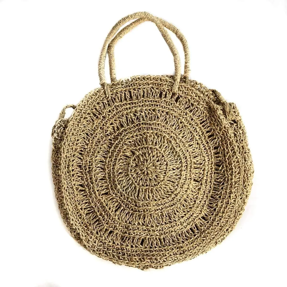 Raffia tote bag