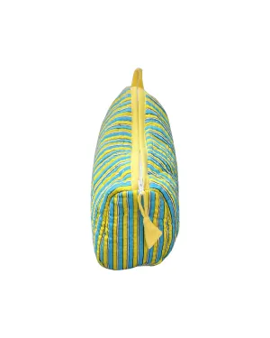 Striped Cosmetic Pouch
