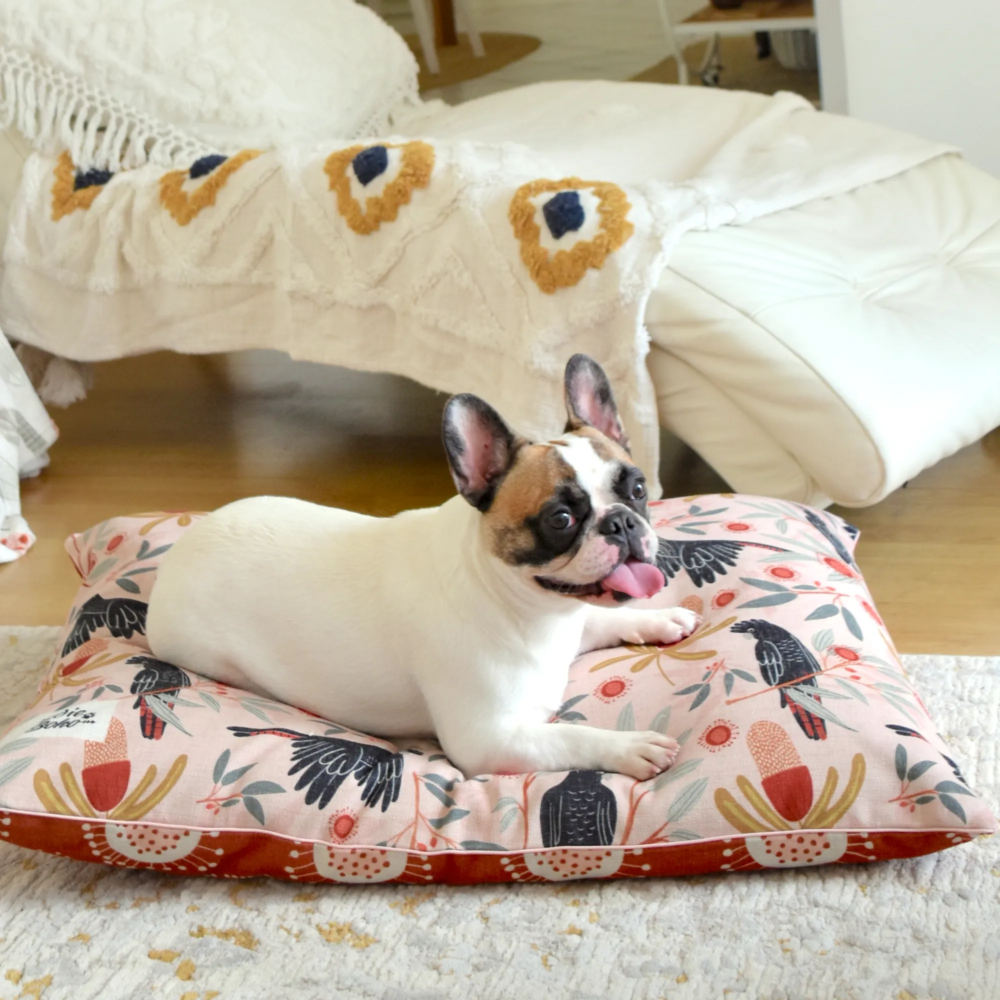 Sunset Cockatoo – LARGE Dog Bed