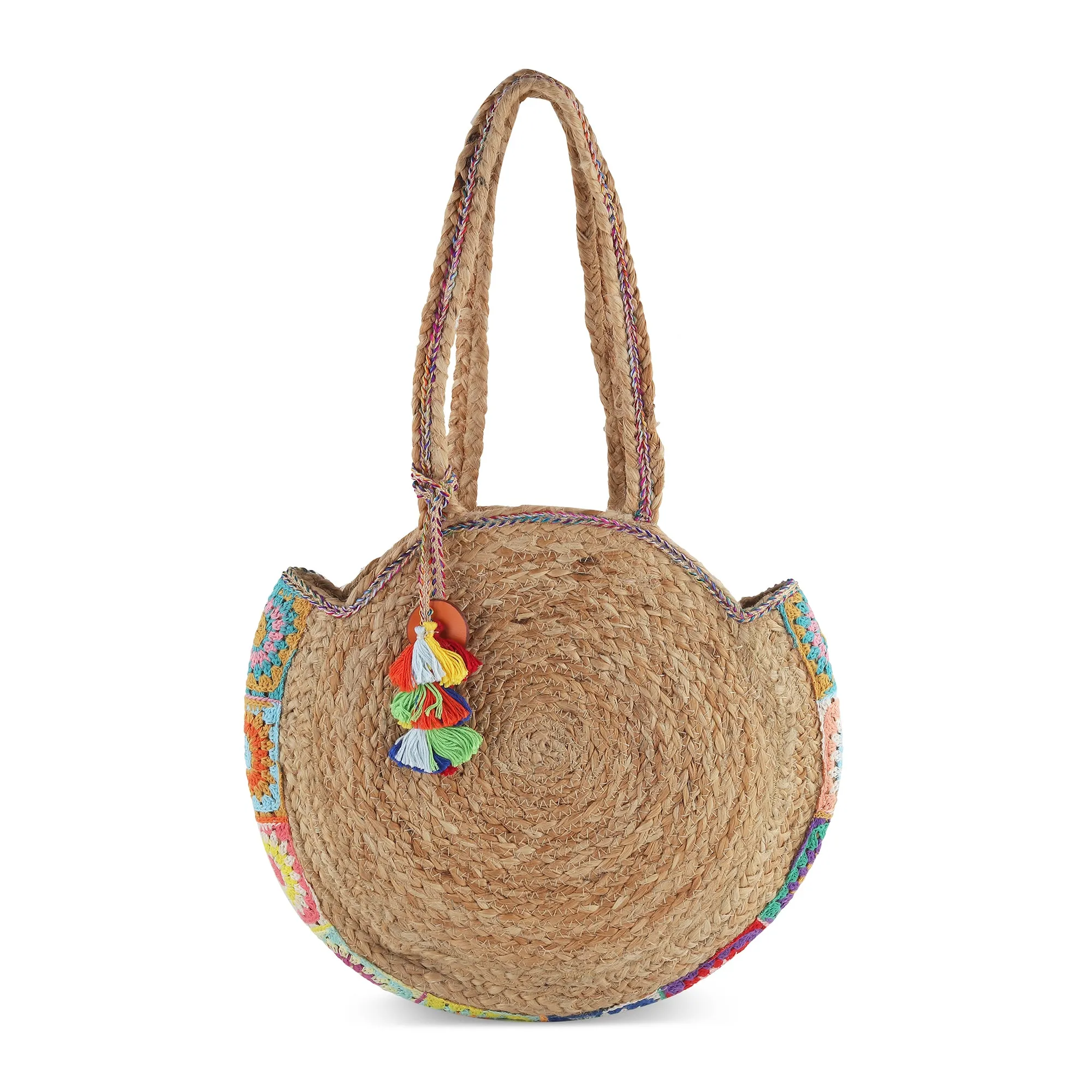 TASHA- JUTE CROCHET TOTE BAG