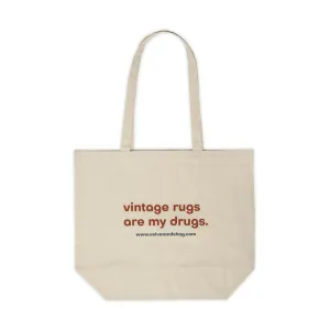 Velvet & Shag Canvas Shopping Tote