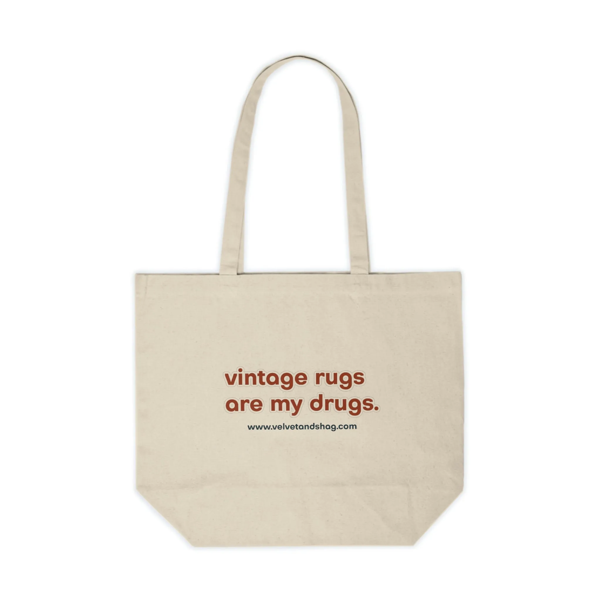 Velvet & Shag Canvas Shopping Tote