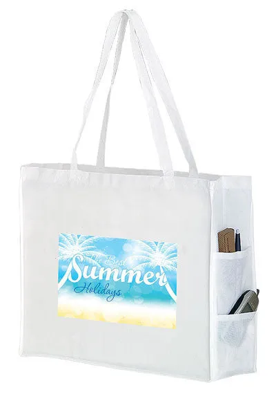 Wholesale Non Woven Over-the-Shoulder Tote Bag with Side Pockets - Y2KP20616