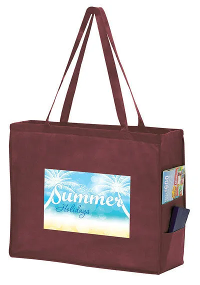 Wholesale Non Woven Over-the-Shoulder Tote Bag with Side Pockets - Y2KP20616
