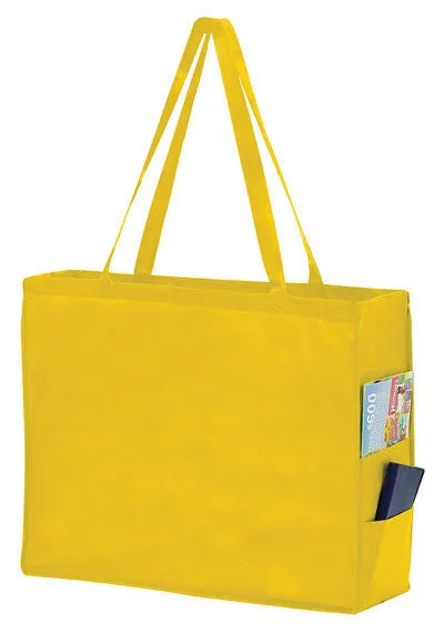 Wholesale Non Woven Over-the-Shoulder Tote Bag with Side Pockets - Y2KP20616