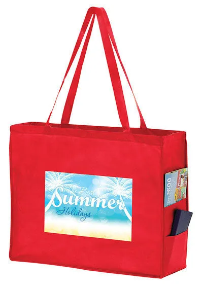 Wholesale Non Woven Over-the-Shoulder Tote Bag with Side Pockets - Y2KP20616