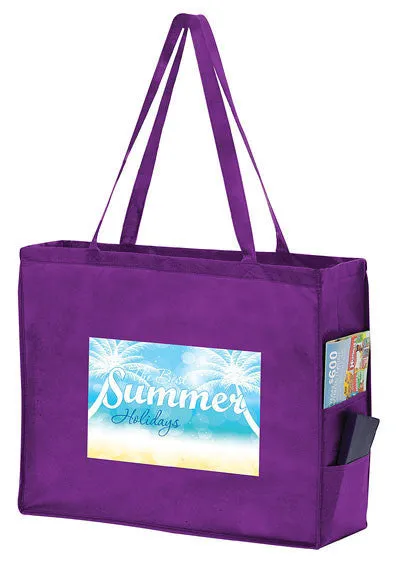Wholesale Non Woven Over-the-Shoulder Tote Bag with Side Pockets - Y2KP20616