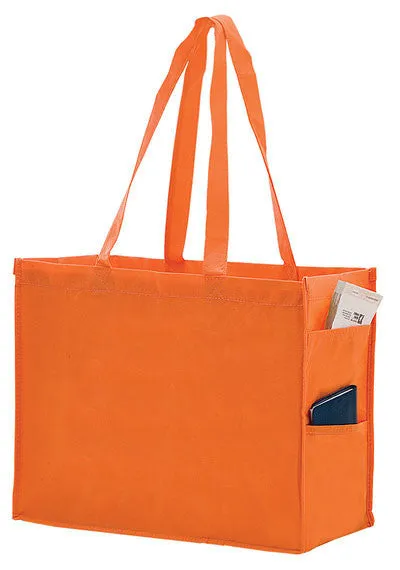 Wholesale Non Woven Over-the-Shoulder Tote Bag with Side Pockets - Y2KP20616