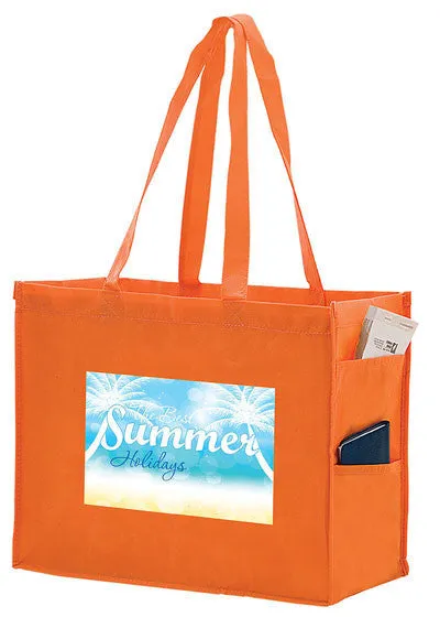 Wholesale Non Woven Over-the-Shoulder Tote Bag with Side Pockets - Y2KP20616
