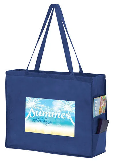 Wholesale Non Woven Over-the-Shoulder Tote Bag with Side Pockets - Y2KP20616