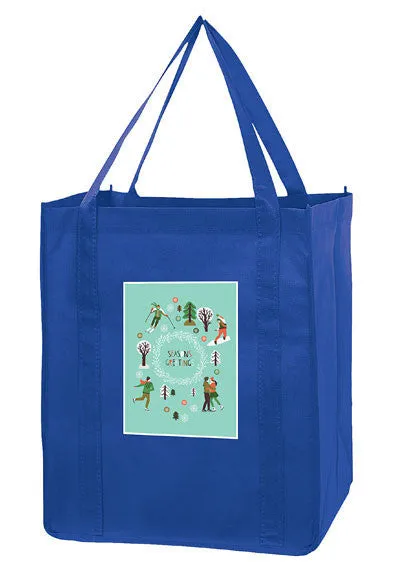 Wholesale Recession Buster Non Woven Grocery Tote Bag with Poly Board Insert - RB131015